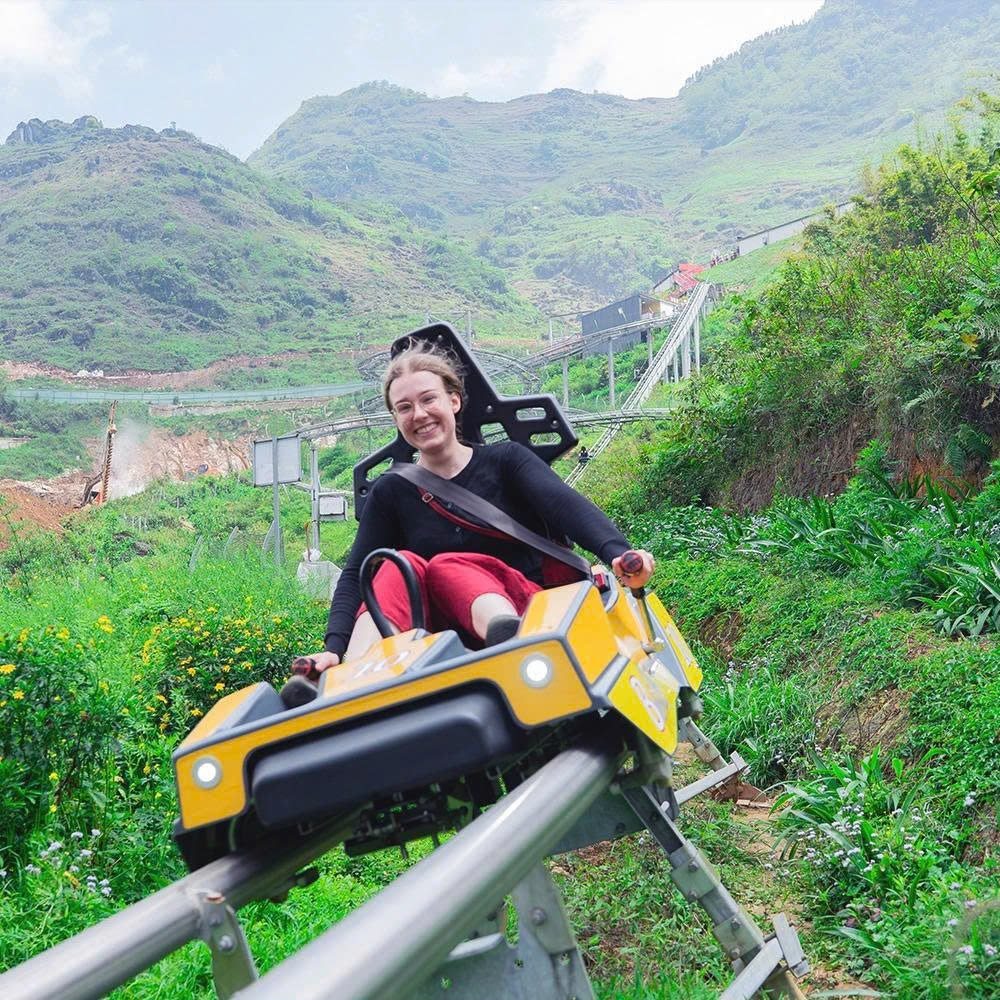 Guests enjoying the Alpine Coaster in Sa Pa